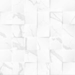 Luxor Mosaic 3D White 25X75