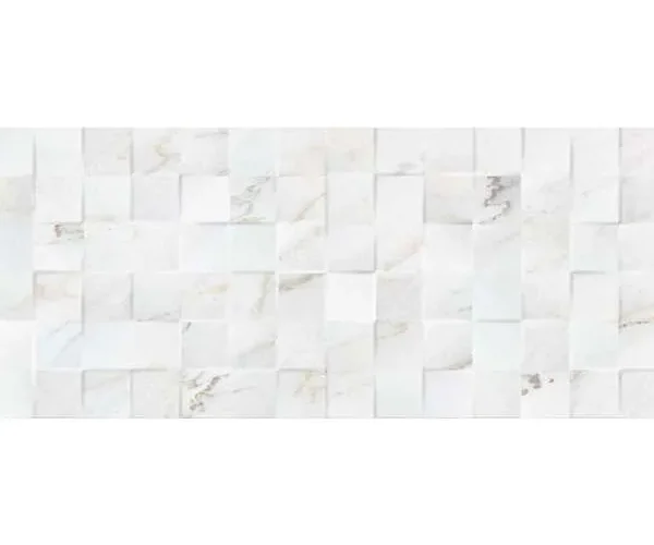MARMO MOSAIC 3D BIANCO 25X75