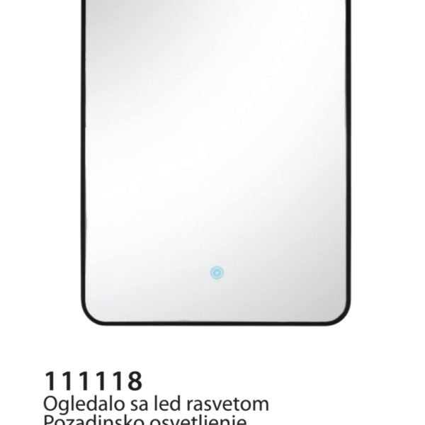Led Ogledalo 60x80 CRNA