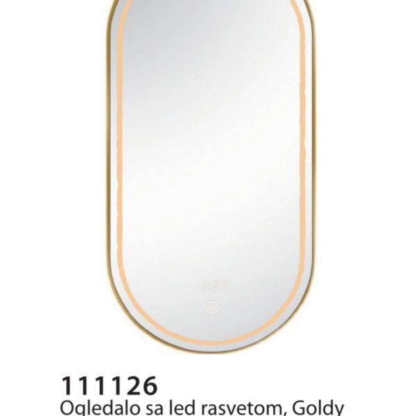Led Ogledalo GOLDY 60x90 ZLATO