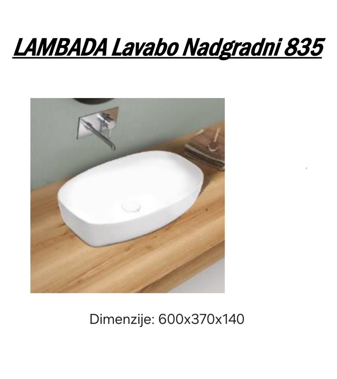 LAMBADA 835 Nadgradni Lavabo LAMBADA 835 - Slika 1