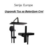 EUROPE Usponski tuš sa baterijom CRNI